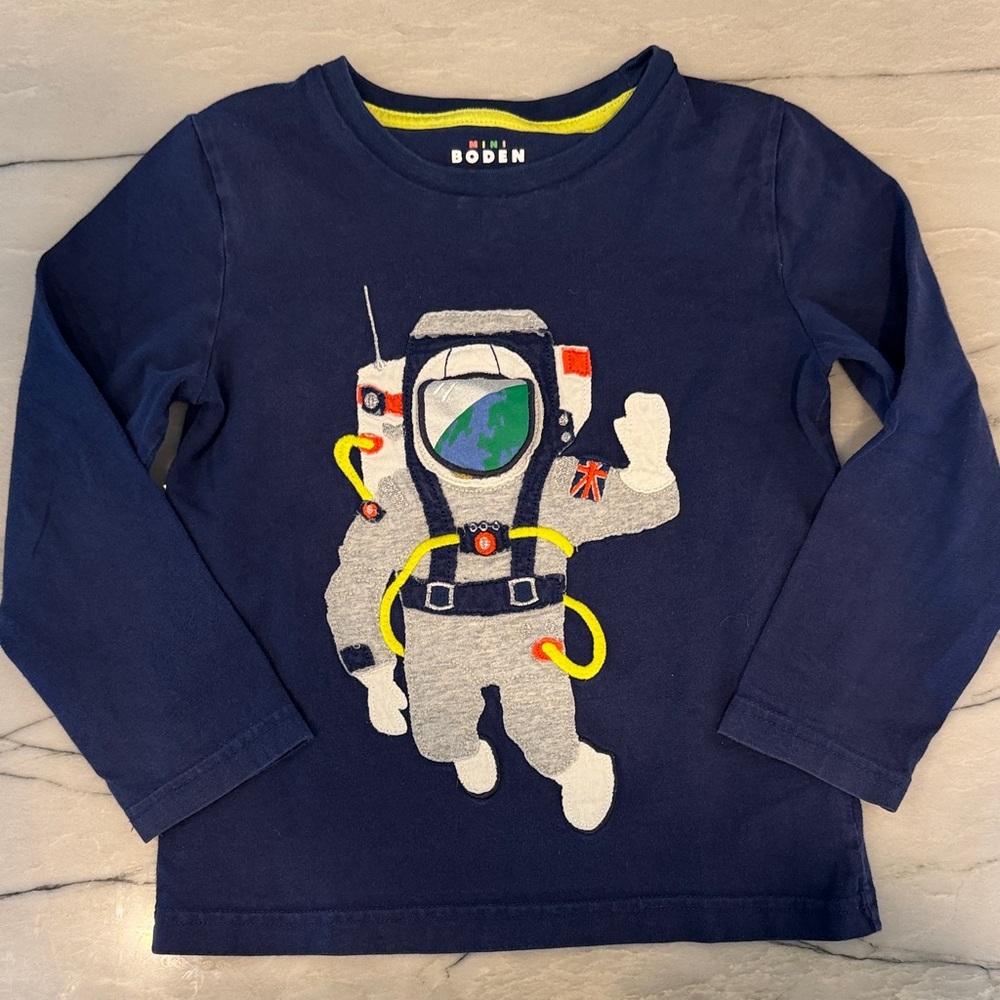 Boden Kids Navy Space Explorer Tee